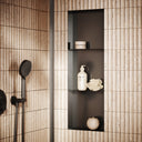 Cubox Frameless Gunmetal Bathroom Shower Niche 300mm