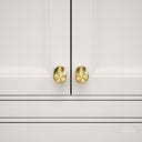 Dali Fluted Brushed Gold Furniture Knobs