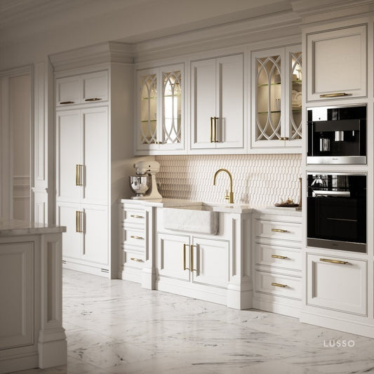 Dali Fluted Brushed Gold Pull Bar 150mm