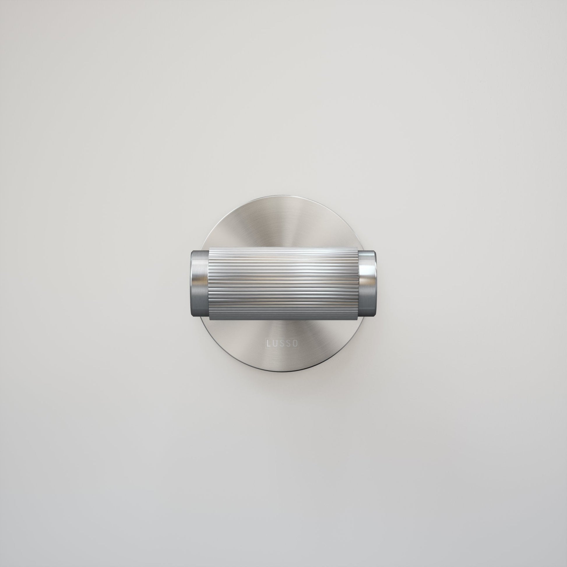 Dali Fluted Brushed Stainless Bathroom WC Door Handle Latch and Hinge Bundle