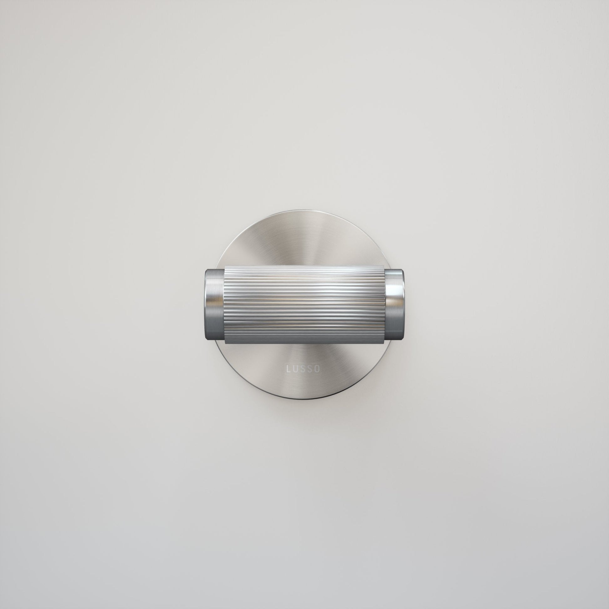 Dali Fluted Brushed Stainless Bathroom WC Thumbturn Set with Latch