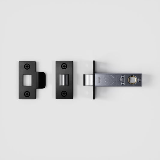 Dali Fluted Matte Black Door Handle and Hinge Bundle