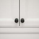 Dali Fluted Matte Black Furniture Knobs