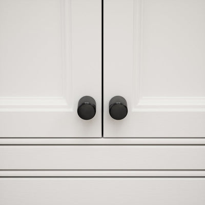 Dali Fluted Matte Black Furniture Knobs