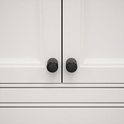 Dali Fluted Matte Black Furniture Knobs