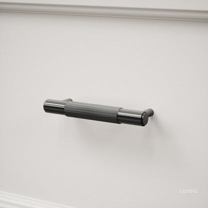 Dali Fluted Matte Black Pull Bar 150mm