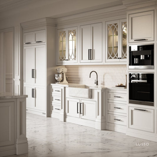 Dali Fluted Matte Black Pull Bar 150mm