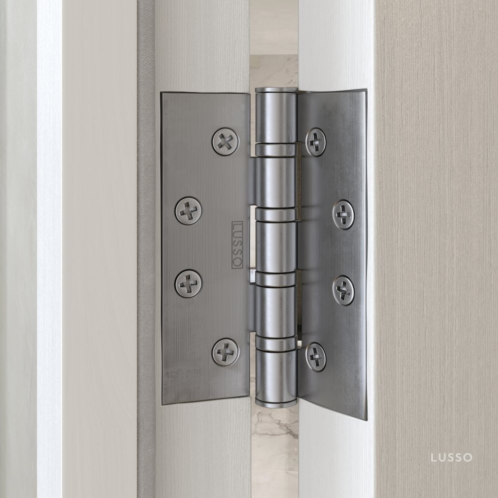 Dali Fluted Stainless Door Handle and Hinge Bundle