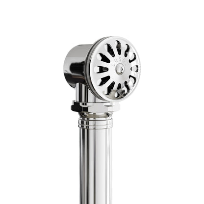 Deco Chrome Low Profile Exposed Bath Overflow Waste Kit