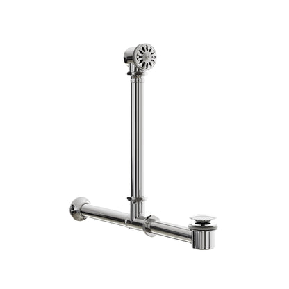 Deco Chrome Universal Exposed Bath Overflow Waste Kit