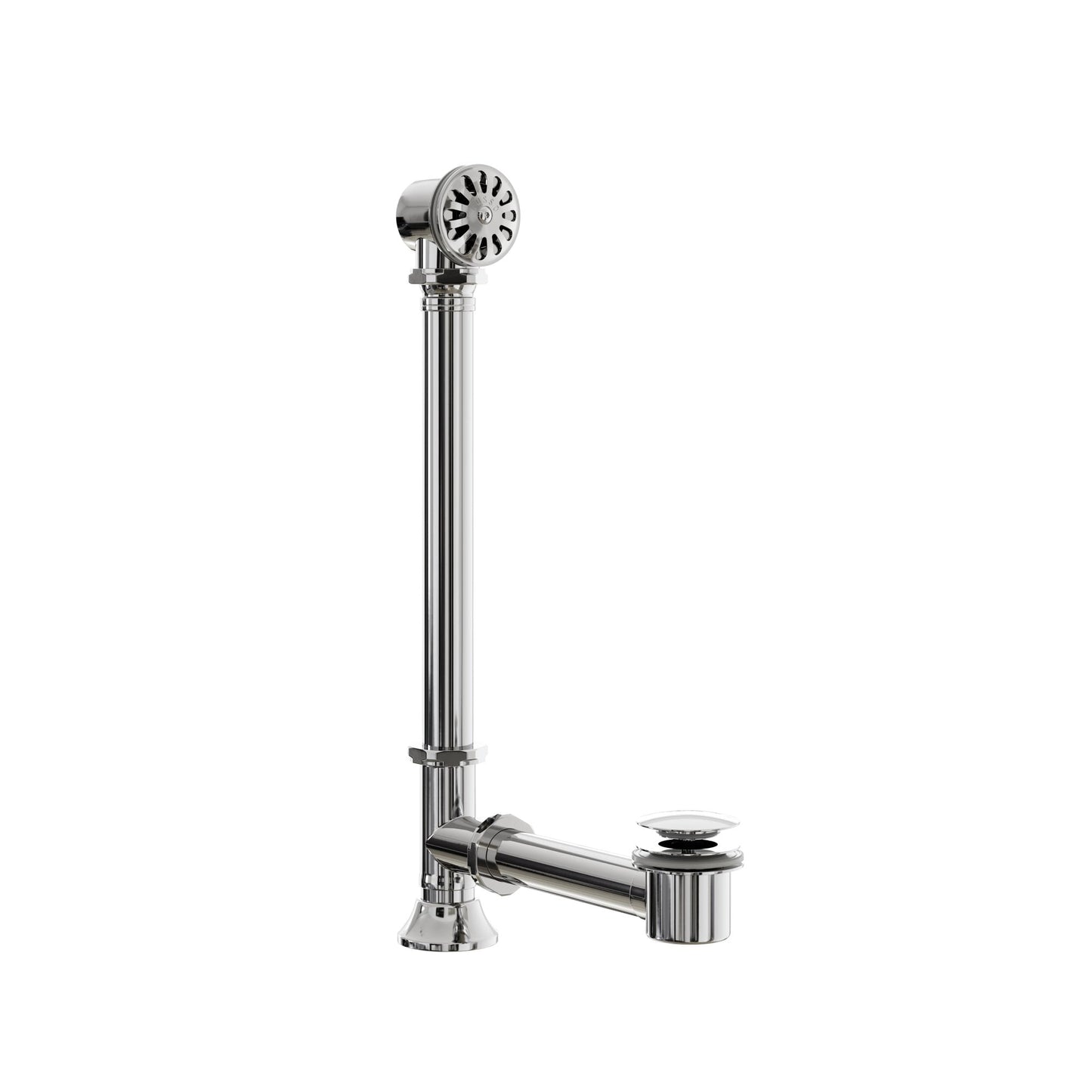 Deco Chrome Universal Exposed Bath Overflow Waste Kit