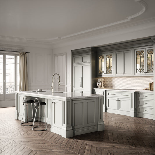 Deco Claridge Polished Nickel Traditional Pull Out Kitchen Mixer Tap