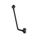 Deco Matte Black Low Profile Exposed Overflow Bath Waste Kit