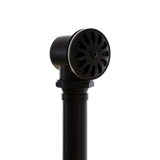 Deco Matte Black Universal Exposed Bath Overflow Waste Kit