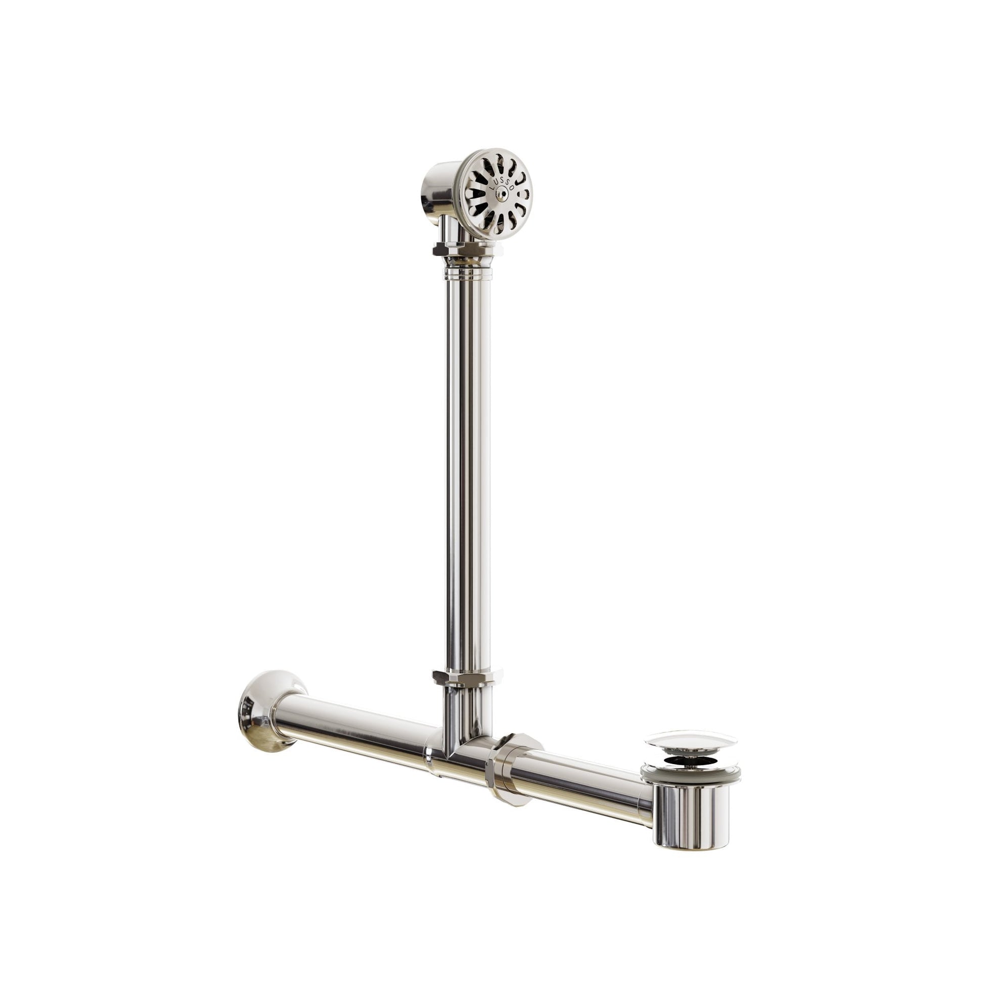 Deco Polished Nickel Universal Exposed Bath Overflow Waste Kit