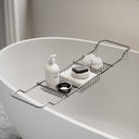 Decor Brushed Stainless Bath Caddy Rack (830-930mm)