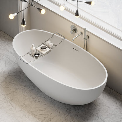 Decor Brushed Stainless Bath Caddy Rack (830-930mm)