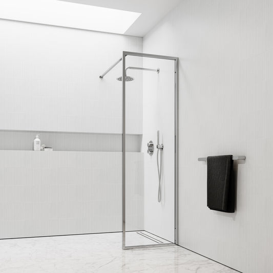Designo Chrome Shower Screen (All sizes)