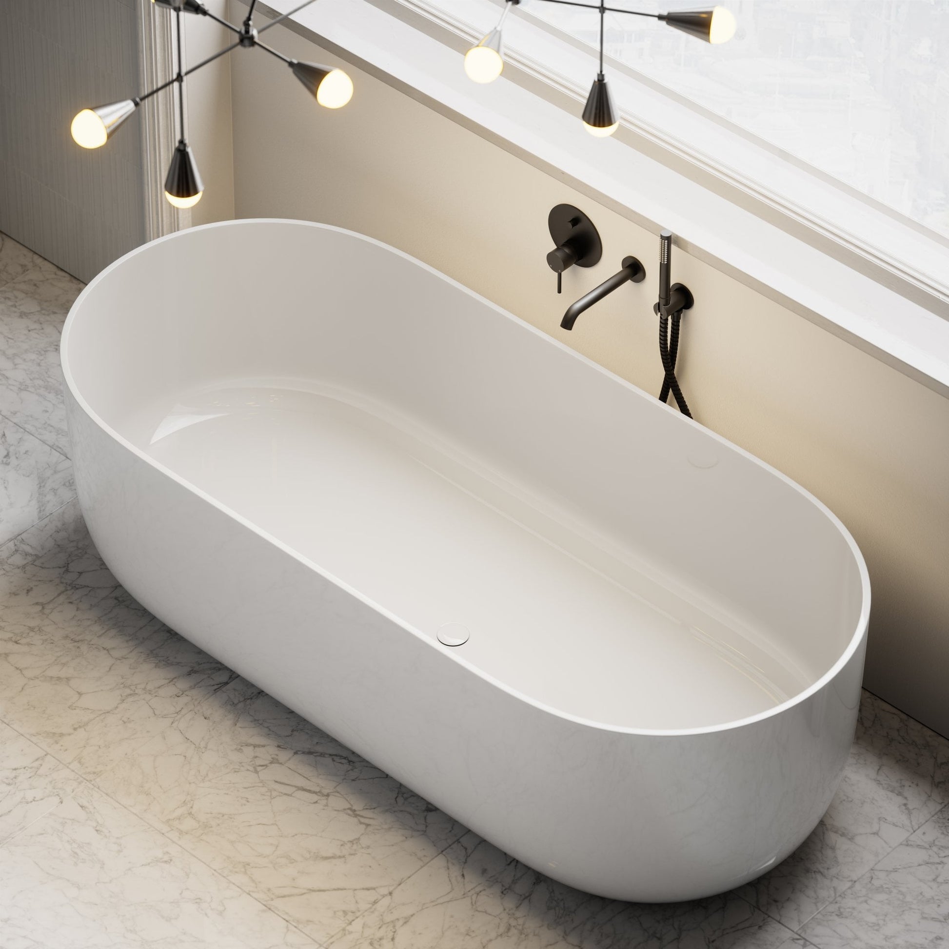 Designo Freestanding Stone Bath 1780mm