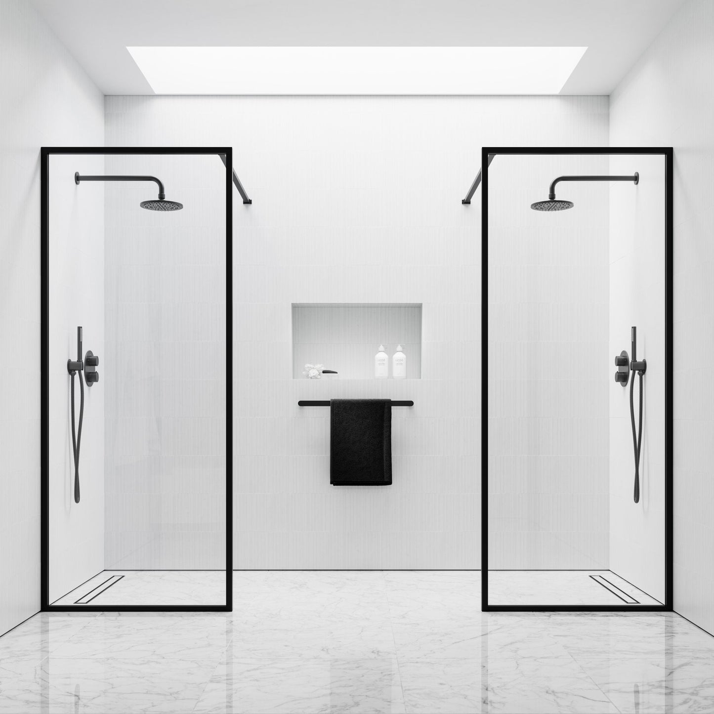 Designo Matte Black Shower Screen (All sizes)