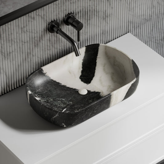 Designo Panda Marble Countertop Basin 550mm