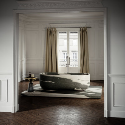 Designo Panda Marble Freestanding Stone Bath 1780mm