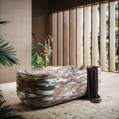 Designo Rosa Norwegian Marble Freestanding Bath 1780mm