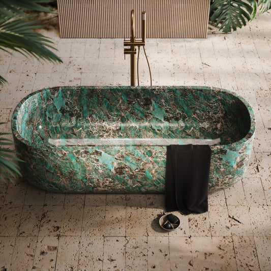 Designo Tiffany Marble Freestanding Bath 1780mm