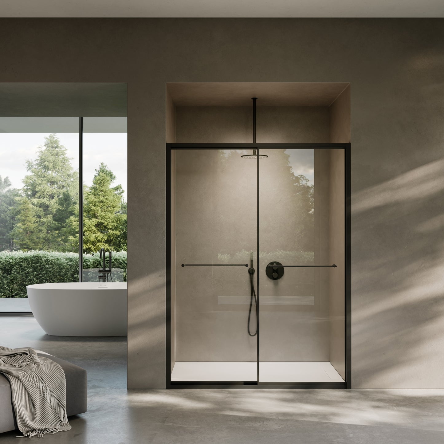Dolce Matte Black Sliding Door with Soft Close (All Sizes)