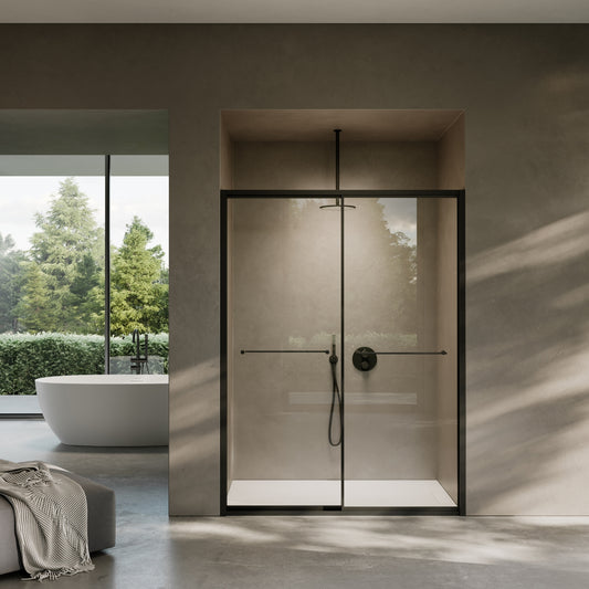 Dolce Matte Black Sliding Door with Soft Close (All Sizes)