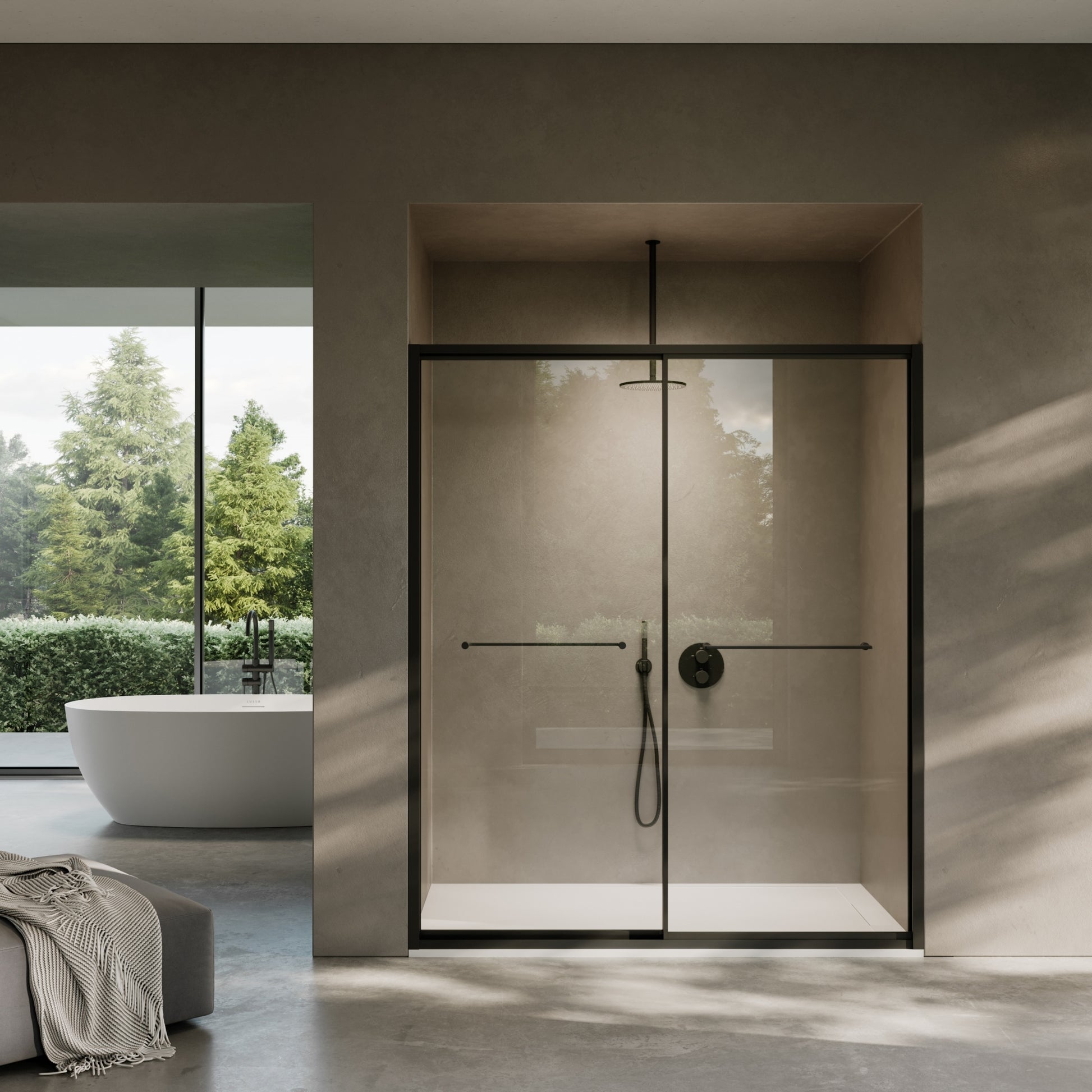 Dolce Matte Black Sliding Door with Soft Close (All Sizes)
