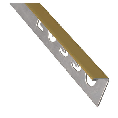 Dura Brushed Gold Straight Edge Tile Trim (12mm x 2500mm)