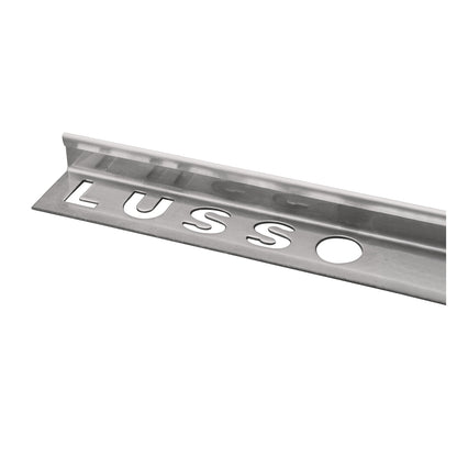 Dura Brushed Stainless Straight Edge Tile Trim (12mm x 2500mm)