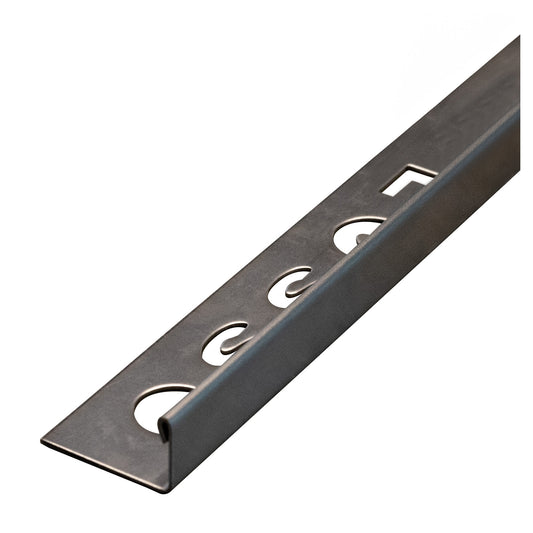 Dura Gunmetal Straight Edge Tile Trim (12mm x 2500mm)