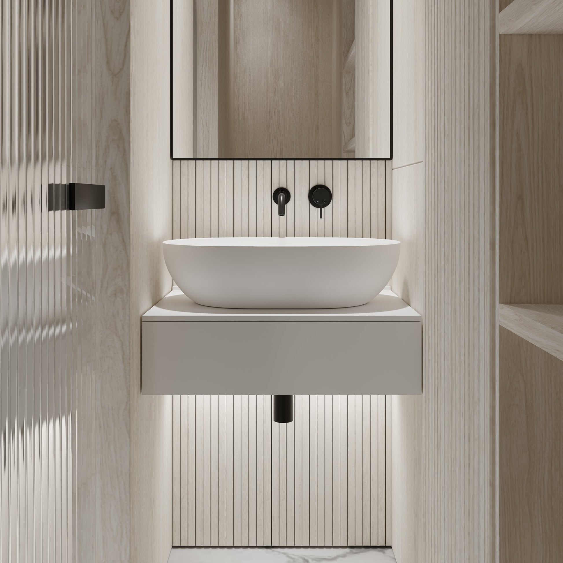 Edge Wall Hung Vanity Unit 600mm