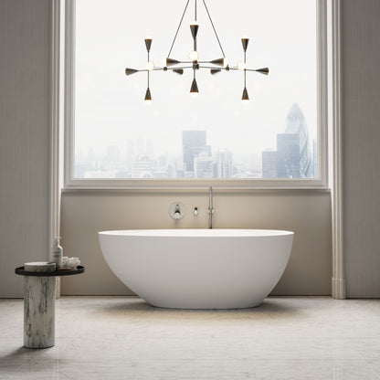 Egg Shell Freestanding Mini Stone Bath 1500mm