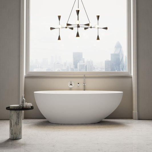 Egg Shell Freestanding Stone Bath 1700mm