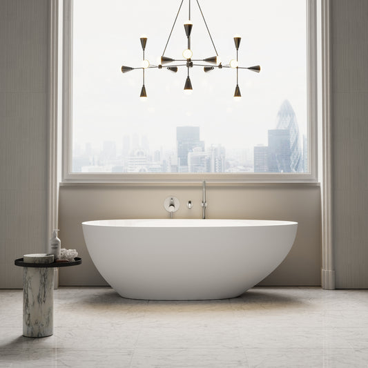 Egg Shell Freestanding Stone Bath 1700mm