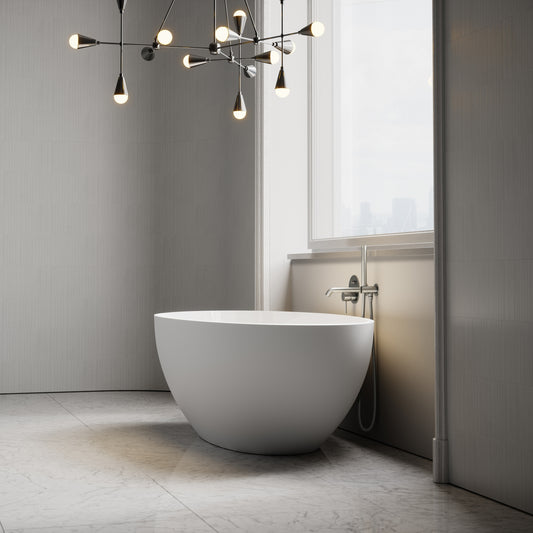 Egg Shell Freestanding Stone Bath 1700mm