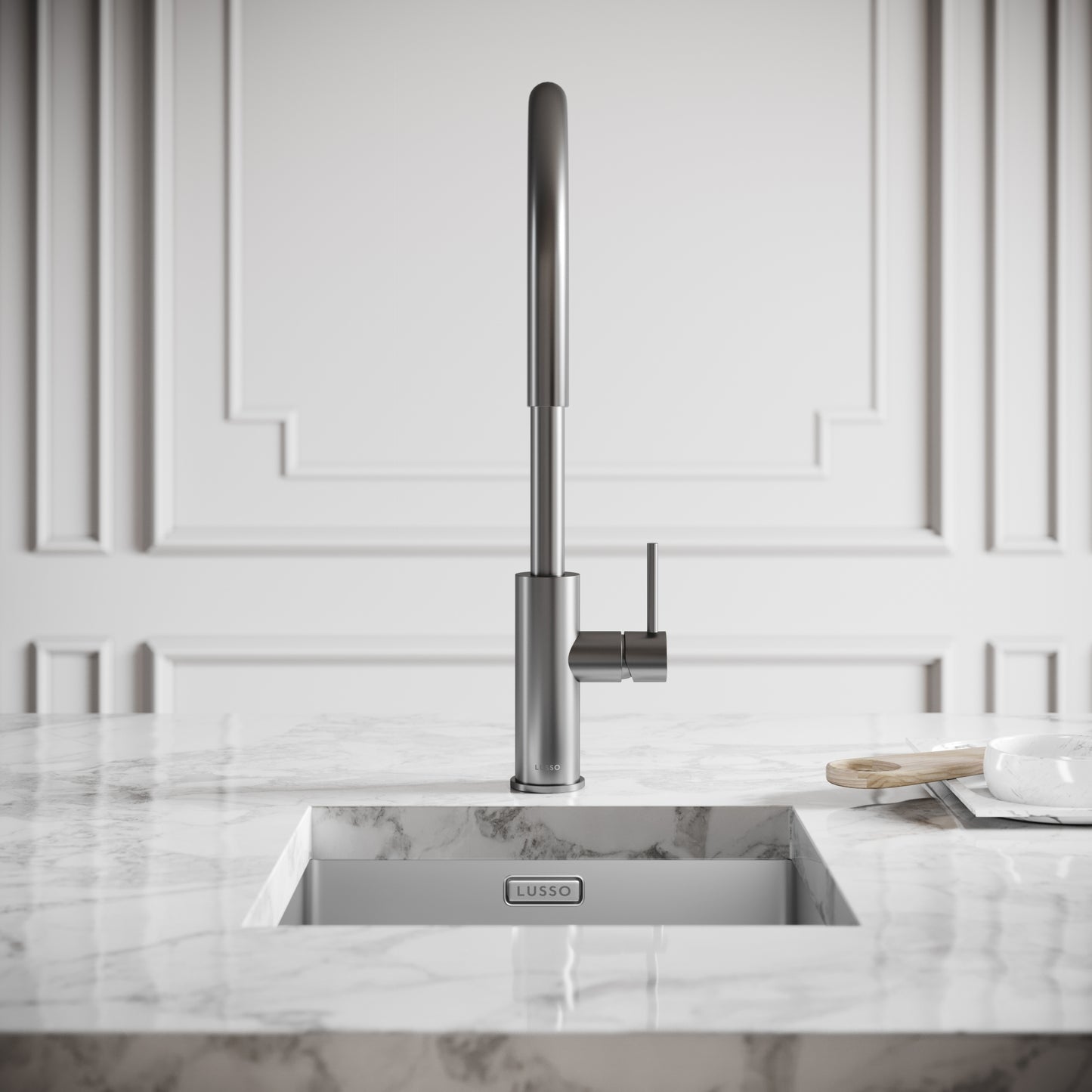 Elegance Pull Out Kitchen Mixer Tap Brushed Stainless
