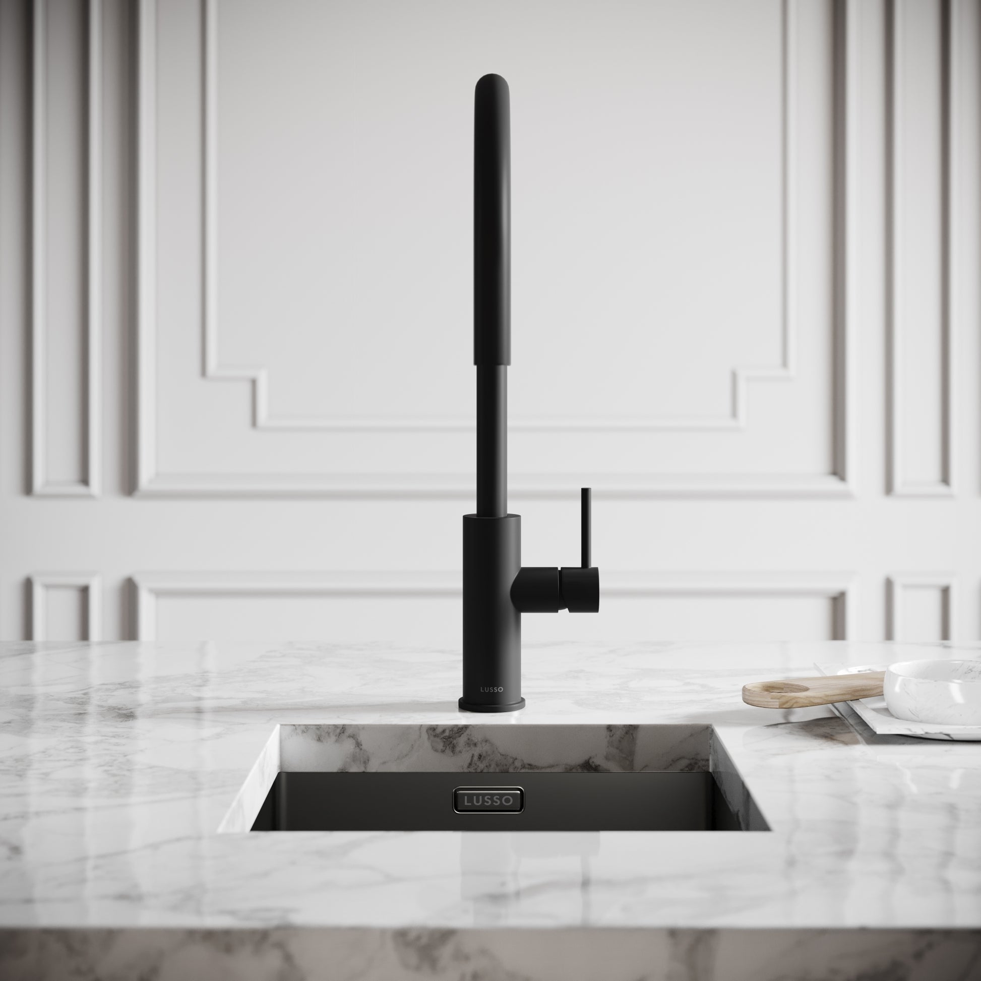 Elegance Pull Out Kitchen Mixer Tap Matte Black