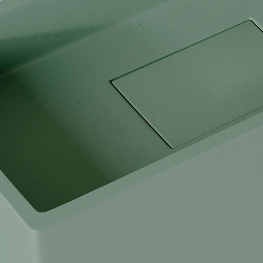 Esposa Seafoam Concrete Wall Hung Basin 400mm