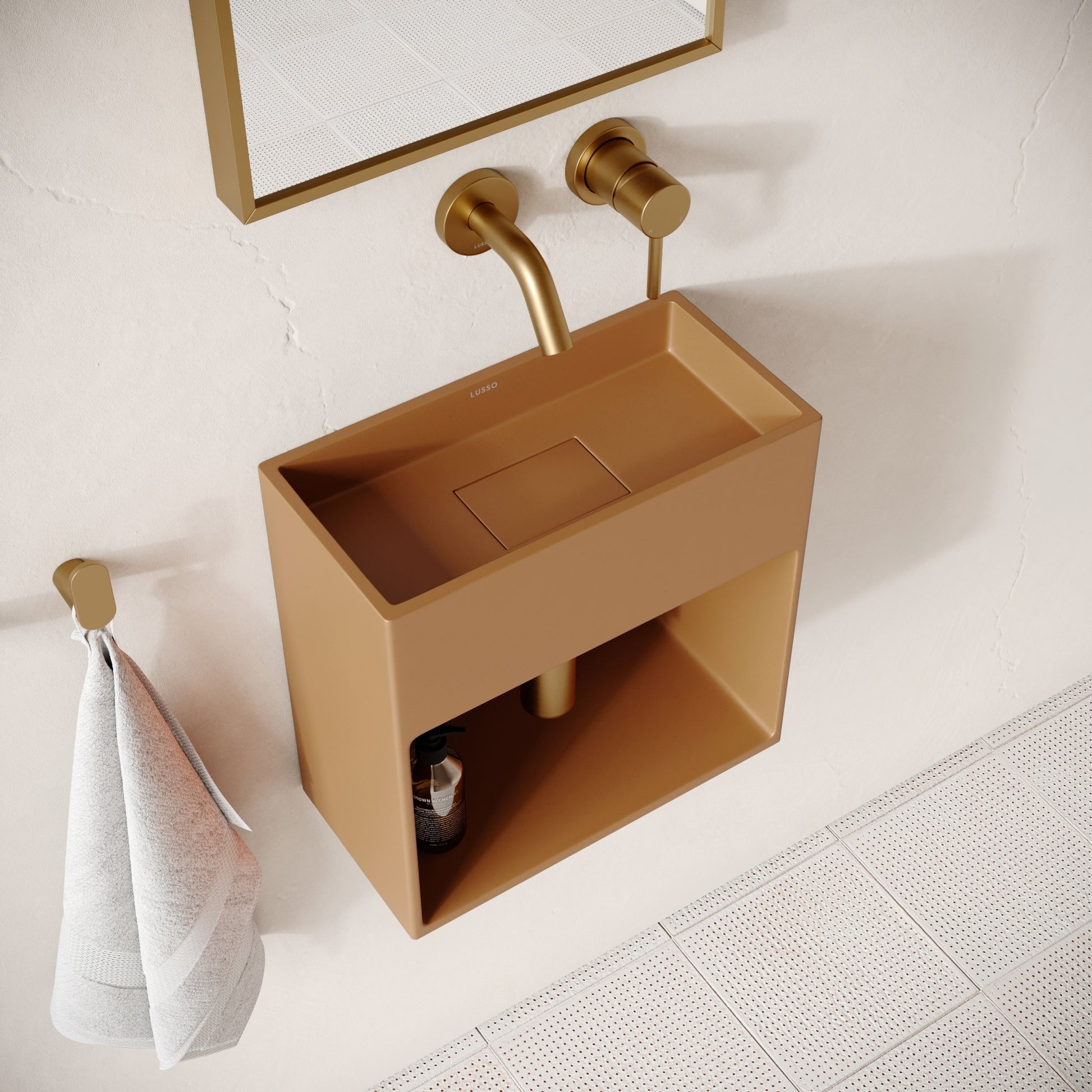 Esposa Sienna Concrete Wall Hung Basin 400mm