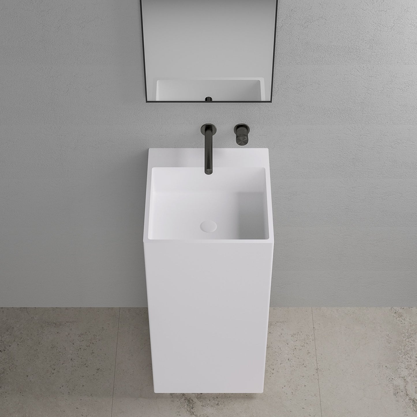 Ethos Freestanding Stone Basin 420mm