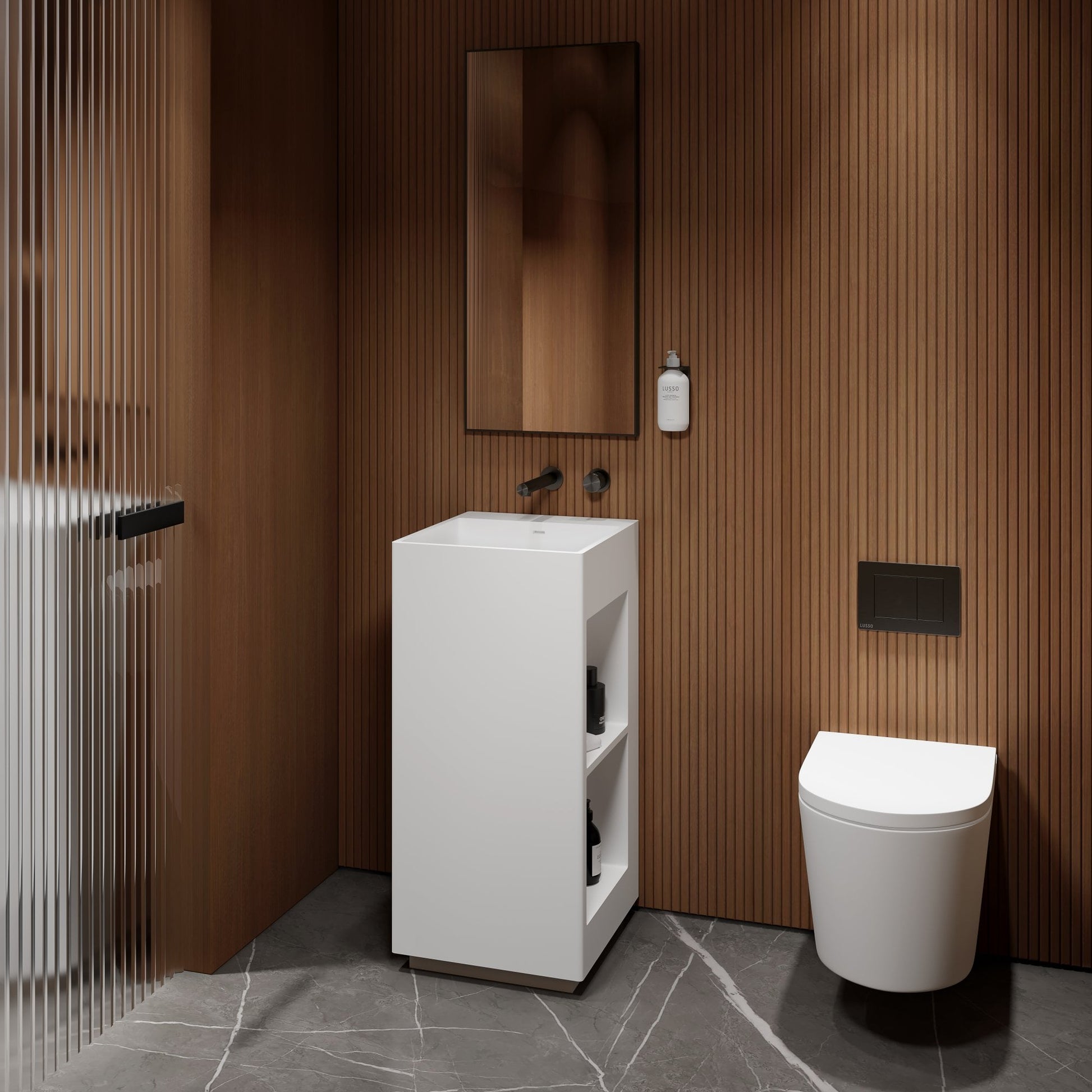 Ethos Freestanding Stone Basin 420mm