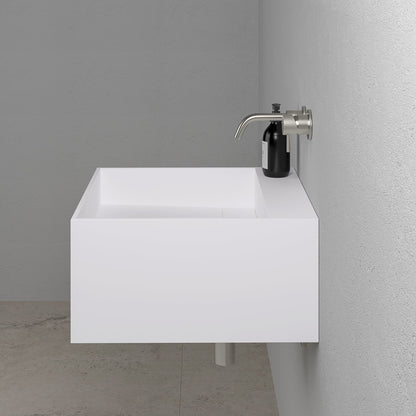 Ethos Wall Hung Stone Basin 500mm