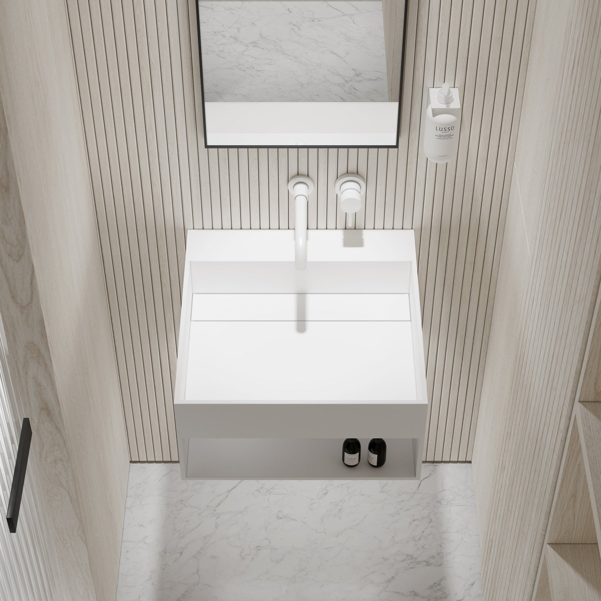 Ethos Wall Hung Stone Basin 500mm