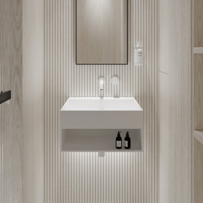 Ethos Wall Hung Stone Basin 500mm