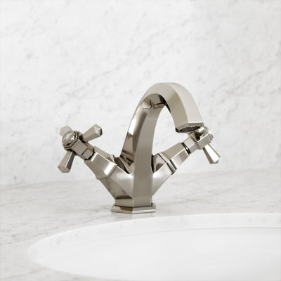 Eton Polished Nickel Basin Mixer Tap