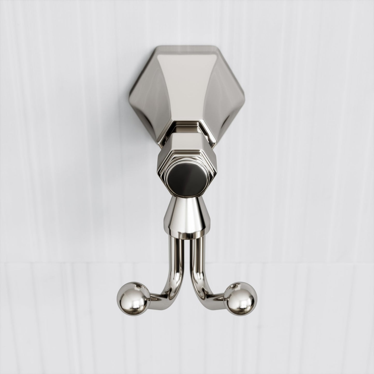 Eton Polished Nickel Double Robe Towel Hook